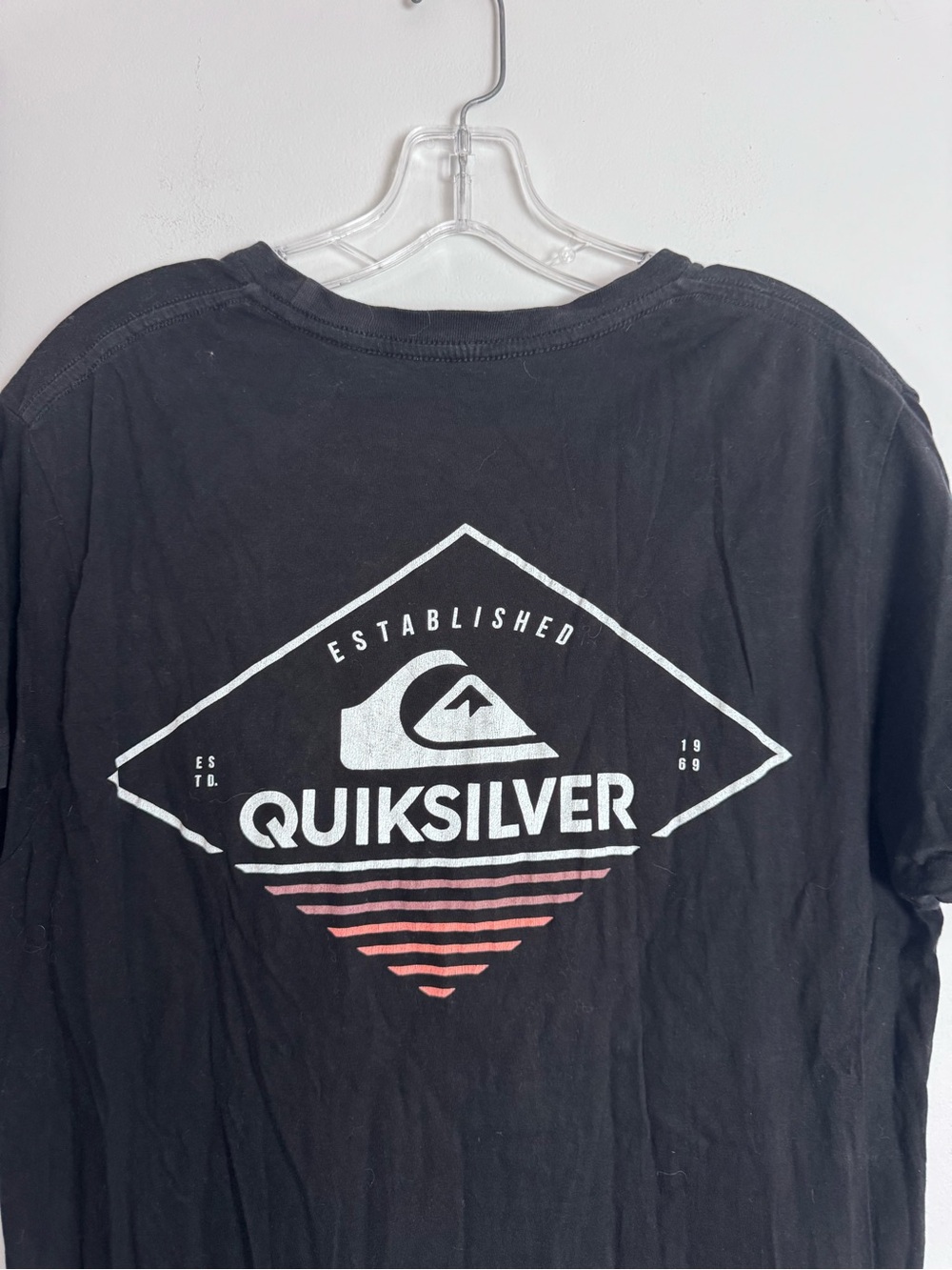 Quiksilver Men’s Black Logo Graphic Tee M - Picture 4 of 5
